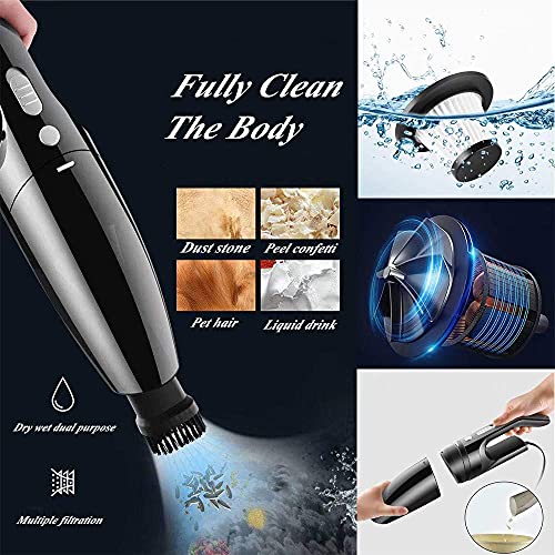 Car Wash Kit with High Power Handheld Vacuum Car Wash Detailing Mop kit | Car Cleaning Kit Detailing Brush Safety Hammer Car Wash Brush Microfiber Gloves Washing Sponge fo Car Washing Kit - size: XXL-11