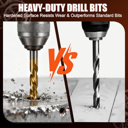coobeast Thread Repair Kit, Thread Repair Tool with HSS Drill Bit & 30pcs 304 Stainless Steel Inserts, Complete Helicoil Rethreading Tool Set for Automotive Engine with Portable Carry Case M6x1.0 - size: M6x1.0