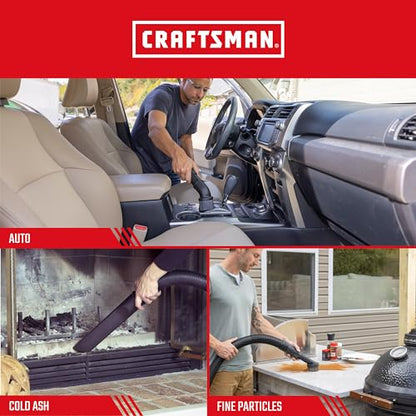 CRAFTSMAN CMXZVBE3877 10-14 Gal. Wet Dry Shop Vacuum Dust Collection Bags | For Fine Dust, Fits Most 10 to 14 Gallon Shop Vacuums, Collects Dry Fine Debris, Reduces Cleanup Time, 2-Pack - style: 10-14 Gallon Fine Dust