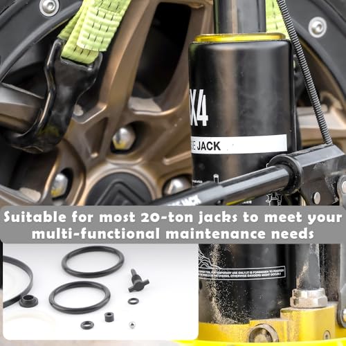 20 Ton Vertical Bottle Jack Repair Kit, Hydraulic Jack Full Oil Seal & O-Ring Replacement Tool Set