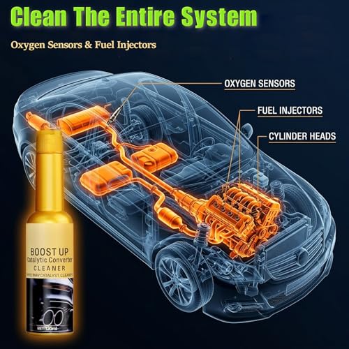 Catalytic Convertor Cleaner, Auto Parts Engine, Catalytic Converter Cleaner, Exhaust System Pipe Carbon Removal Cleaner Treatment Additive Oil, Fuel Injector Cleaner Oil Additive (2Pcs*120ml) - color: 2Pcs Catalytic Convertor Cleaner