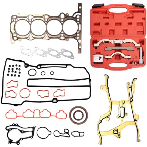 Head Gasket Set with Timing Tool Kit 1.4L Compatible with Chevrolet Cruze 1.4L Gas DOHC VIN-B C 9 2011-2015, Replace# HS54898, HS26540PT-1 (42PCS)