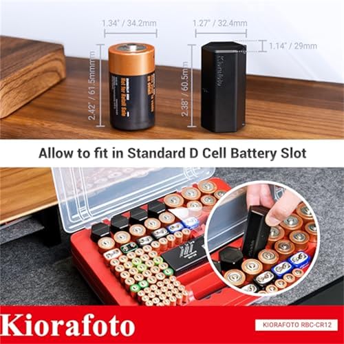 (2 Pack)CR2032 CR2025 CR2016 Battery Case Holder Storage,Upgrade D Battery Size Coin Cell Organizer for 24x CR2032/CR2025/CR2016 Button Round Batteries,Allow to fit in Standard D Battery Slot - size: (2 PACK)Battery Case for CR2032 & More