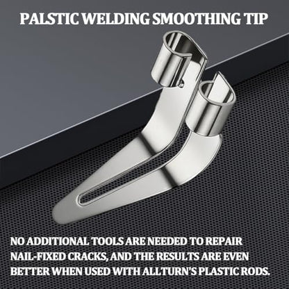 Car Plastic Smoothing Tip Head, 2PCS 45-Degree Triangle Smooth Head Plastic Welder Soldering Tip for Bumper Repair, Automotive Repair Accessories, Universal for Vehicle - size: 2PCS