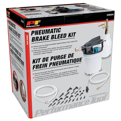 Performance Tool W89204 Pneumatic Brake Bleed Kit - style: Pneumatic Brake Bleed Kit