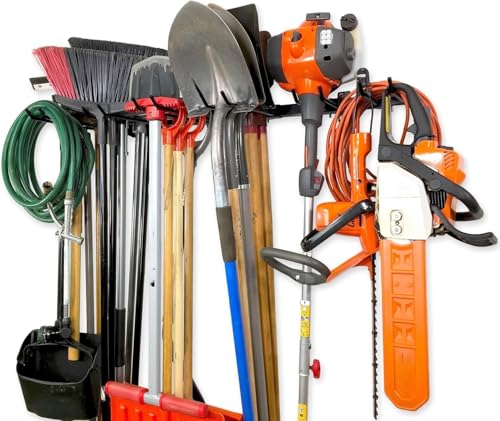 StoreYourBoard Tool Storage Rack – Heavy Duty Garage Tool Organizer Wall Mount for Garden Tools, Rakes, Shovels, Garage Hooks, Steel Gear Hanger Holds 300 lbs - style: Tool Rack