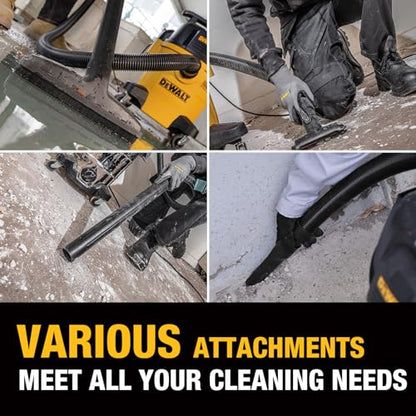 DEWALT STEALTHSONIC 5 Gallon Ultra Quiet Wet Dry Shop Vac DXV05P-QT | 4 Peak HP Powerful Suction, Quiet Operation, Long-Lasting Performance, Complete Accessory Kit for Garage, Workshop, Jobsite - size: 5 Gallon
