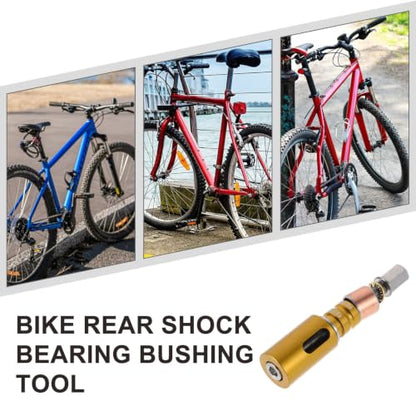 YARNOW Rear Shock Bushing Removal Tool for Mountain Bikes with Reverse Press Technology Efficient DIY Maintenance Kit for Precise Rear Shock Absorber Installation and Removal