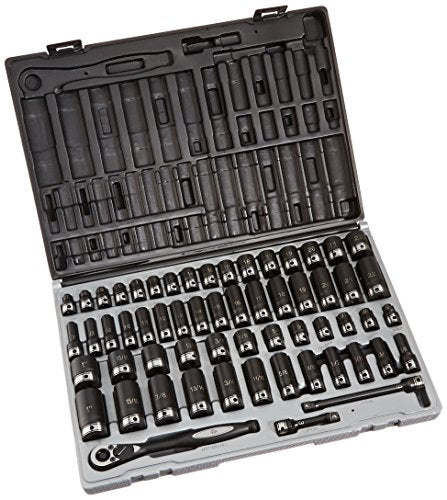 3/8" Dr. 59pc Fract. & Metric Duo-Socket Set - 12