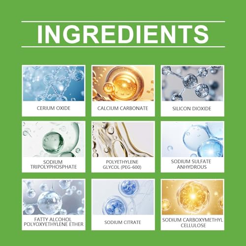 Windshield Polishing Powder,100g Cleaning Powder for Windshield, Glass Water Spot Remover,Glass Polishing Powders, for Outdoor Garage Vehicle Car Truck SUV RV Sedan