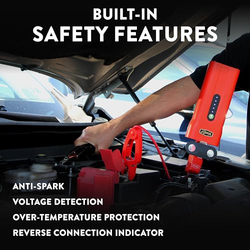 Weego 70: 2500A Self-Use 12V Lithium Car Battery Jump Starter - USA-Engineered Safe Replacement for Jumper Cables - Boat & Car Jumper Starter Portable for All Gas and 5L Diesel Engines (N70) - size: Weego 70