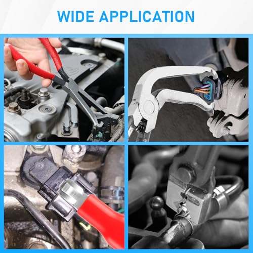 4PCS Electrical Disconnect Pliers, Automotive Electrical Terminal Connector Separator Removal Tool, Premium Auto Electrical Pliers, Automotive Electrical Connector Removal Tool for Cars
