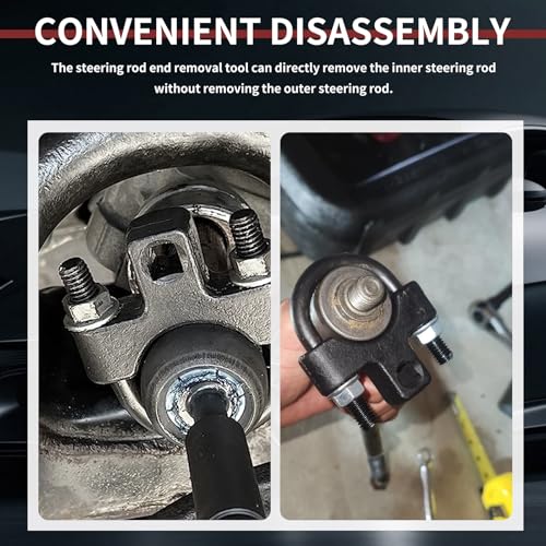 3/8" Heavy-Duty Drive Tie Rod Removal Tool,Rust-Resistant Inner Tie Rod Tool for High Torque,Professional Automotive Ties Rods End Removal Tools for Sedans SUVs and Light Trucks