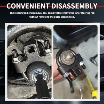3/8" Heavy-Duty Drive Tie Rod Removal Tool,Rust-Resistant Inner Tie Rod Tool for High Torque,Professional Automotive Ties Rods End Removal Tools for Sedans SUVs and Light Trucks