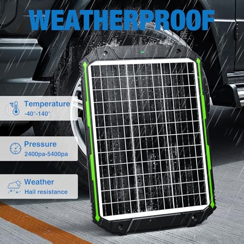 Sun Energise 25W 12V Solar Powered Battery Charger & Maintainer, Built-in Smart MPPT Charge Controller, Waterproof 25 Watt 12 Volt Solar Panel Trickle Charging Kits for Car Auto Boat RV Marine Trailer - size: 25W PRO