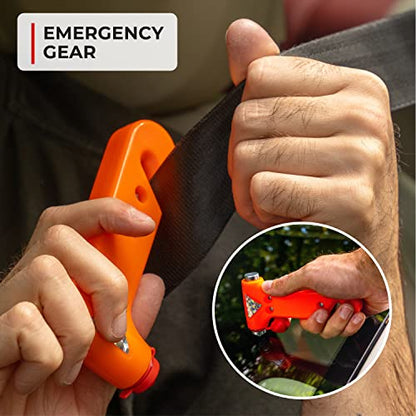 Thrive Emergency Car Kits for Vehicles - Roadside Emergency Car Kit (104 Pieces) - Car Kits for Emergency - Roadside Car Kit with Jumper Cables and Mini First Aid Kit - Gray Bag - color: Gray Bag