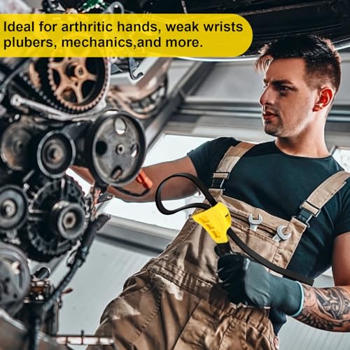 2 Pack Adjustable Rubber Strap Wrench Set 6" & 8" Heavy-Duty Tool for Oil Filter Plumbing Pipe Jar Opener Water Filter Sink & Faucet Non-Slip Adjustable Belt Wrench Tool