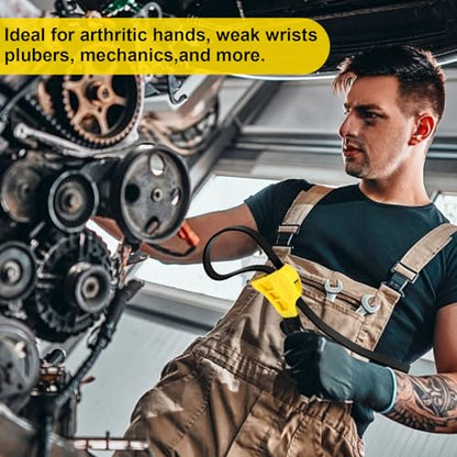 2 Pack Adjustable Rubber Strap Wrench Set 6" & 8" Heavy-Duty Tool for Oil Filter Plumbing Pipe Jar Opener Water Filter Sink & Faucet Non-Slip Adjustable Belt Wrench Tool