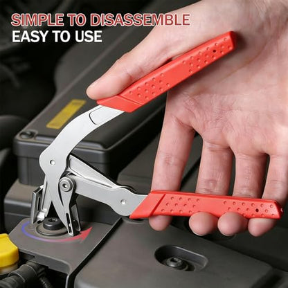 Car Clip Pliers, Auto Fastener Clip Removal Pliers, Panel Clip Removal Tool with100Pcs Car Push Retainer Clips for Removing Automotive Plastic Clips,Trim Bumpers,Door Panels,Rivets & Interior Panels