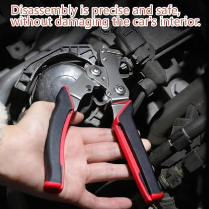 New Heavy Duty Spring Loaded Car Clip Pliers with Anti-Slip Grip,Multi-Functional Automotive Clip/Trim Removal Tool for Plastic Rivets,Stubborn Clips,Dashboard,Door Panel & Bike Tire Fasteners (1pc)