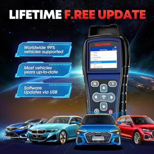 Autel MaxiTPMS TS501 PRO TPMS Programming Tool, 2026 Same as TS508WF TS508 | Up of TS501 TS408S, Relearn Activate Tire Sensors, Program MX-Sensors, Turn Off TPMS Light, Lifetime Free TPMS Tool for DIYer