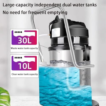 Portable Wet Dry Carpet Cleaner Machine, Heavy-Duty Vacuum Extractor, Deep Cleaning Solution for Carpets, Sofas, Curtains, Car Cleaning 30L - size: 30L
