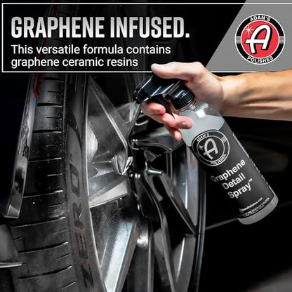 Adam's Polishes Graphene Detail Spray (16 Fl Oz) - Extend Protection of Waxes, Sealants, & Coatings | Waterless Detailer For Car Detailing | Clay Bar, Drying Aid, Add Ceramic Graphene Protection - size: 16 Fl Oz (Pack of 1)