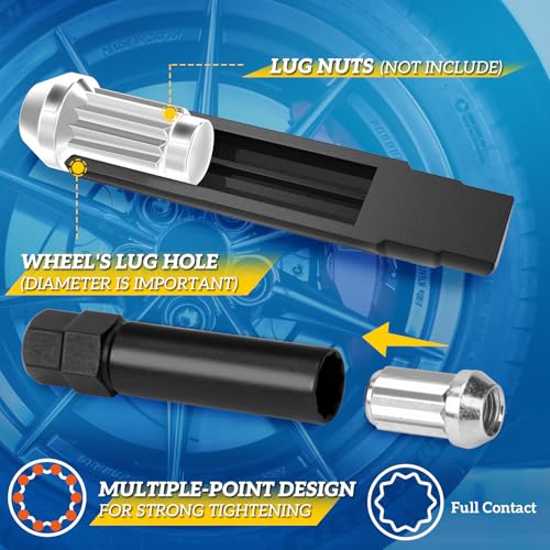 10 Spline Lug Nut Key,10 spline lug nut socket TA20-17/19 | 10 Point Lug Nut Key Compatible with Bimecc TA 20 10-Spline Lug Nuts and Bolts, 17/19mm Hex Drive - color: Ta20-17/19