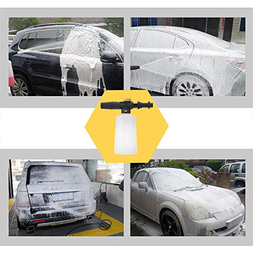 FUNTECK Foam Cannon Lance for Karcher K2-K7 Pressure Washer | Adjustable Soap Dispenser for Cleaning Vehicles, Cars, Motorcycles and Bikes, 700 ml