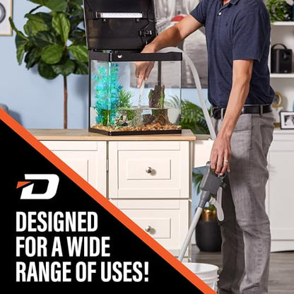 Deway Automatic Fuel Transfer Pump, Powerful AA Battery Powered with USB-C Power Option, 51" Extra Long Hose Fits All Size Cans, Portable Liquid Pump Transfers at 3.8 Gal/Minute - style: Basic No Auto-Stop