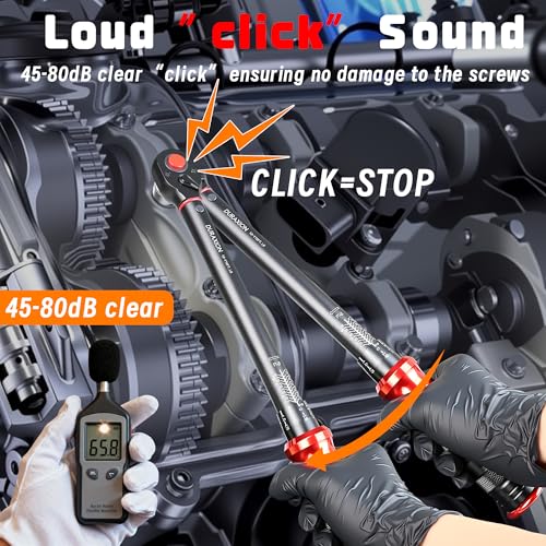 3/8-Inch Drive Torque Wrench 10-110ft.lb/13.56-149.14Nm | ±3% Precision Dual Direction Torque Wrenches with 72-Tooth Dual Range Scales with Ft.Lbs and N.m - size: 3/8" DR.『10-110 FT.LB』