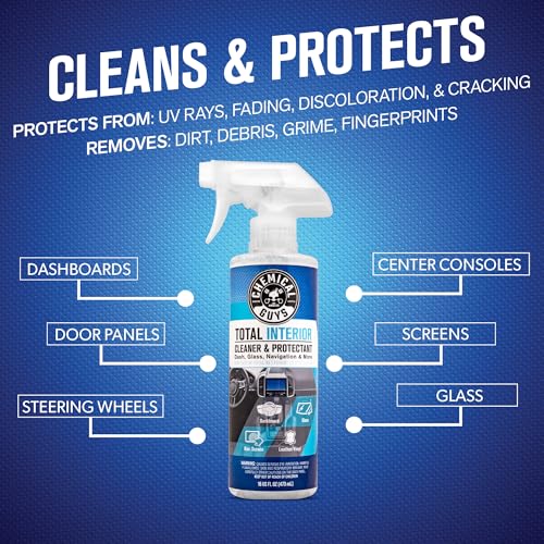 Chemical Guys, 17-Piece Car Detailing Kit, Interior, Wheel & Wash Cleaners | Takes a neglected car from grimy to detailed inside and out; the brushes reach vents, seams and lug nuts by hand