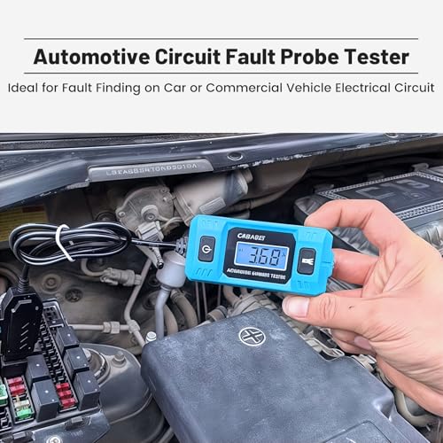 Relay Tester with Battery, Car Fuse Tester, Automotive Circuit Fault Probe Tester, Power Circuit Probe Testers, High-Precision Current Probe Testers, Circuit Testers Automotive with Test Light