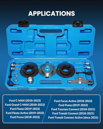 DPTOOL Camshaft Timing Crankshaft Locking Tool Compatible with Ford 1.0L Ecoboost Lastest Version Petrol Engine from 2018 Replace 303-1661, 303-1643, 303-018, 303-1604, 303-732, 303-1603 - size: ECOBOOST 1.0 Chain Engine