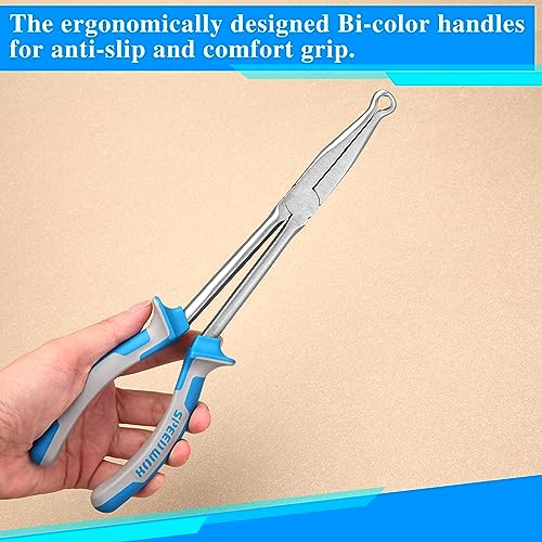 SPEEDWOX Long Reach Ring Nose Pliers - 11 Inch Spark Plug Removal Tool for Hose and Wire Separation - style: 283mm