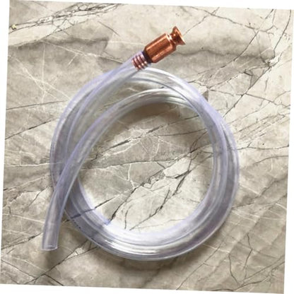 Siphon Pump Hose Kit for Liquid Transfer Durable Oil Siphon Hose with Connector Clamp Switch for Automotive Fuel and Water Transfer
