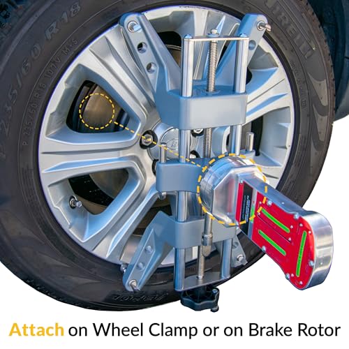 Magnetic Camber, Castor & Kingpin Inclination Wheel Alignment Gauge - Premium Wheel Alignment Tool for Automobiles and Trucks