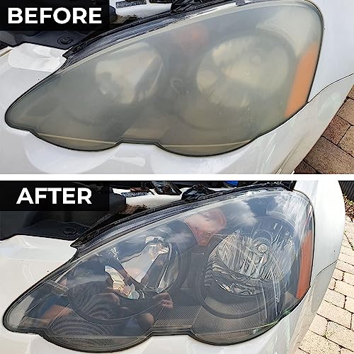 Glass Polish DIY Headlights Restoration and Polishing Kit – Permanent Headlight & Tail-Light Restoration, Restores As-New Condition and Guards Against Future Damage - GP31016