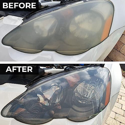 Glass Polish DIY Headlights Restoration and Polishing Kit – Permanent Headlight & Tail-Light Restoration, Restores As-New Condition and Guards Against Future Damage - GP31016