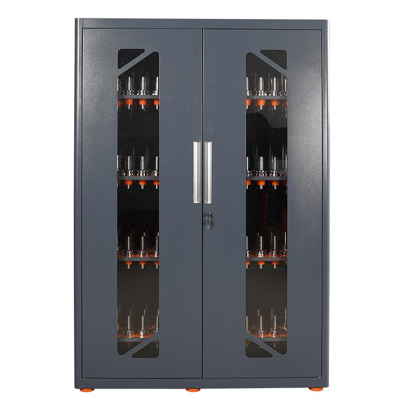 Large Capacity CNC Tool Storage Cabinet, Tool Holder Station Rack With Lock, Multi-Purpose Holder Suitable for Machinists and Workers - size: CAT40/BT40-168CAP