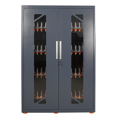 Large Capacity CNC Tool Storage Cabinet, Tool Holder Station Rack With Lock, Multi-Purpose Holder Suitable for Machinists and Workers - size: CAT40/BT40-168CAP