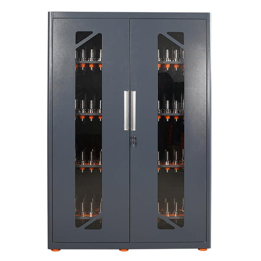 Large Capacity CNC Tool Storage Cabinet, Tool Holder Station Rack With Lock, Multi-Purpose Holder Suitable for Machinists and Workers - size: CAT40/BT40-168CAP