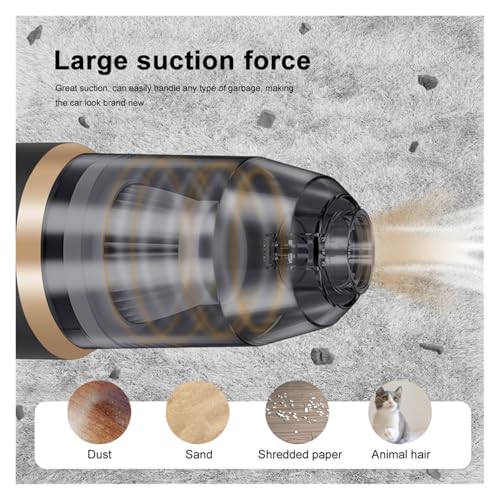 Carpet Cleaning Extractor, Wireless Car Vacuum Cleaner for Cleaning Bedroom Carpets Portable High Power Function Home Appliance Cleaning Machine - color: Black