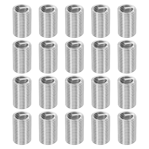 HARFINGTON 20pcs Wire Thread Repair Inserts M14 x 2 x 3D (42mm) Metric 304H Stainless Steel Helical Coiled Wire Screw Threaded Sleeve Sheath for Automotive Repairs - size: M14 x 2 x 3D