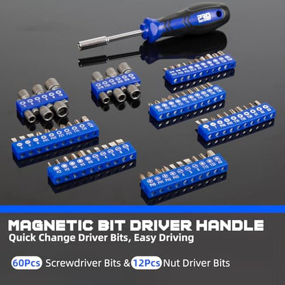 Prostormer 240-Pieces Mechanic Tool Set with Aluminium Tool Box | SAE and Metric Sizes, Chrome-Vanadium Steel, Universal Household and Auto Repair Tool Kit
