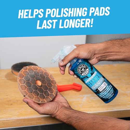 Chemical Guys, Foam & Wool Polishing Pad Cleaner, Citrus-Based, 16 oz Spray | Citrus-based, lifts compound, paint residue, paint dust, use with bucket and grit guar, for soft, fluffy pads