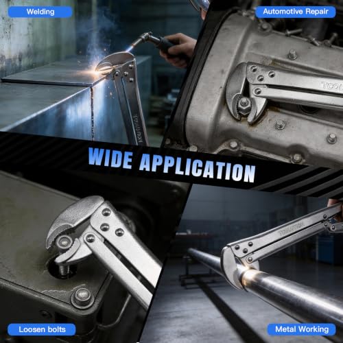 15" Long Reach Locking Pliers, 90 Degree Vice Grips | Extra Long Nose Locking Pliers for Narrow Spaces Fast Release Design for Automotive, Welding, Home Repair-90 Degree Head - color: 90°