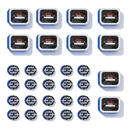 60Pcs Radial Tire Patches, 2 Sizes Repair Patch– 3.15" x 2.56"1.65" Heavy Duty Auto Repair Kit Cold Vulcanizing Patches for Car, Truck, SUV, Motorcycle, Tractor, Agricultural & Off-Road Tires - size: dia. 1 5/8" (41 mm) 40 pcs,2.24" x4.02" 10pcs