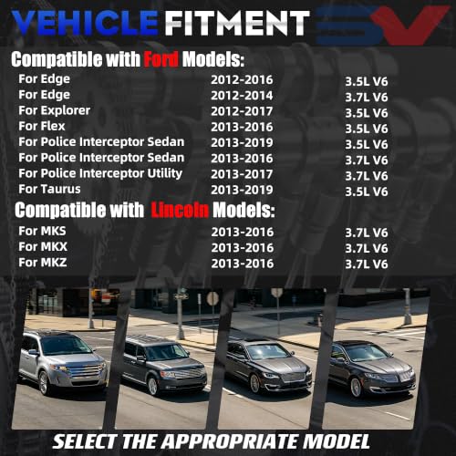 Timing Chain Kit w/Water Pump Camshaft Holding Tool & Timing Alignment Holder Tool | Fit For Ford Edge Explorer Flex Taurus Mustang Lincoln MKX MKS 2012-2019 3.5L 3.7L V6 AW6348 303-1530 90738S
