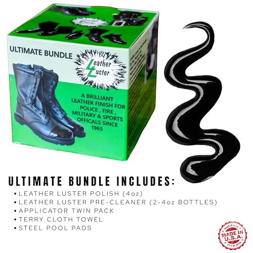Leather Luster Patent Leather Polish, Cleaner and Conditioner | Made in the USA - style: Ultimate Bundle - 21oz